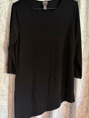Chico’s Travelers Black Slinky Tunic